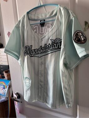 The Mandalorian Kids' Mint Green Baseball Jersey